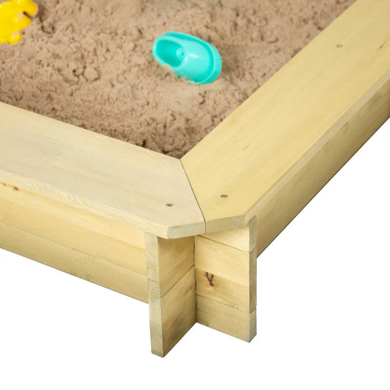 TP Toys: Wooden Sandpit with Sun Canopy - FSC® certified