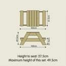 TP Toys: Early Fun Wooden Picnic Table Sandpit - FSC® certified