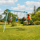 TP Toys: Triple Metal Swing Set with Glider Swing Seat