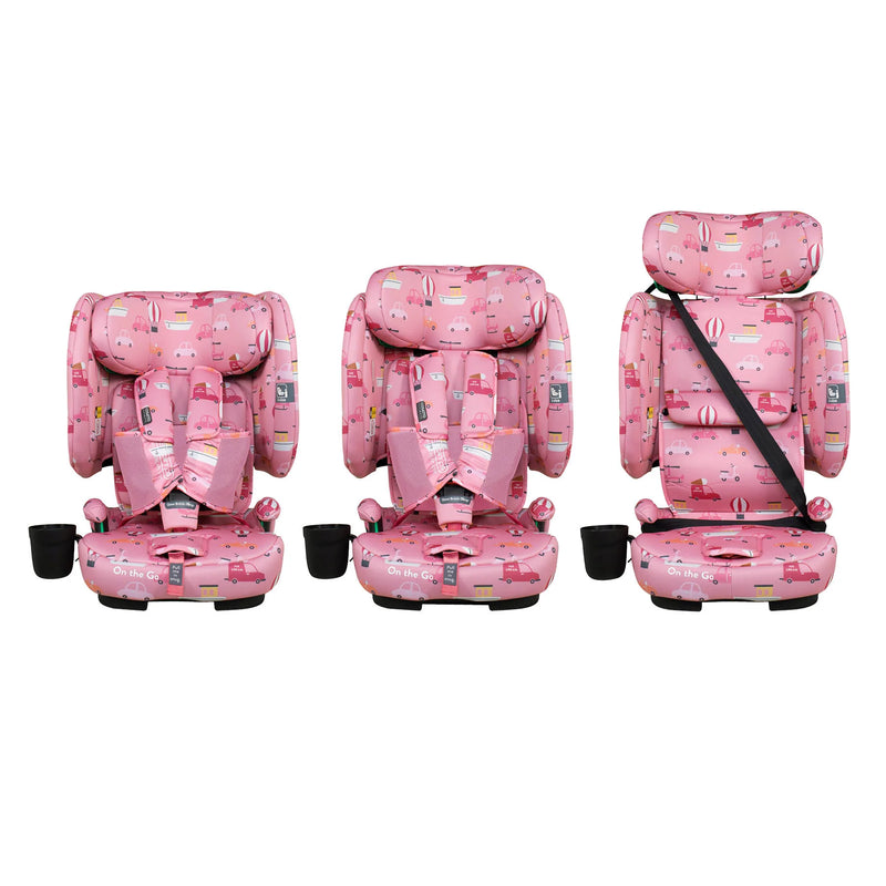 Cosatto - On The Go i-Size Travel Car Seat Itchy Feet Rosy