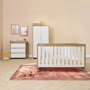 Tutti Bambini Modena 3 Piece Nursery Furniture Set (White/Oak)