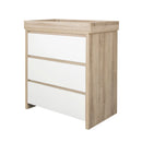 Tutti Bambini Modena 3 Piece Nursery Furniture Set (White/Oak)