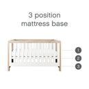 Tutti Bambini Modena 3 Piece Nursery Furniture Set (White/Oak)