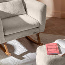 Tutti Bambini Oscar Luxe Rocking Chair & Footstool (Teddy Sage)