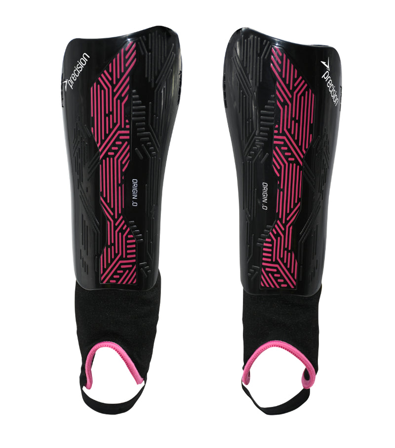 Precision Origin.0 Shin & Ankle Guards (Black & Pink)
