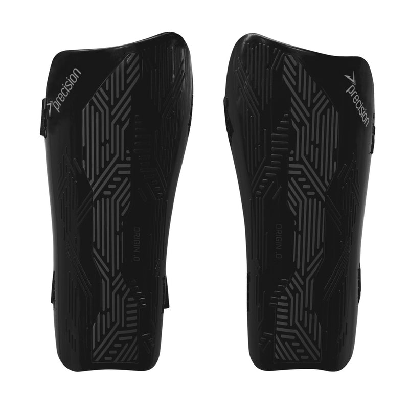 Precision Origin.0 Strap Shin Guards (Black)