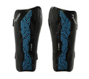 Precision Origin.0 Strap Shin Guards (Black & Cyan)