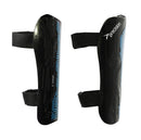 Precision Origin.0 Strap Shin Guards (Black & Cyan)