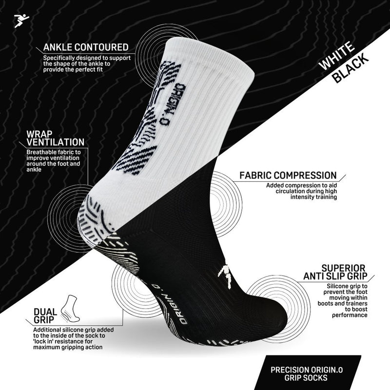 Precision Origin.0 Grip Socks (Black)