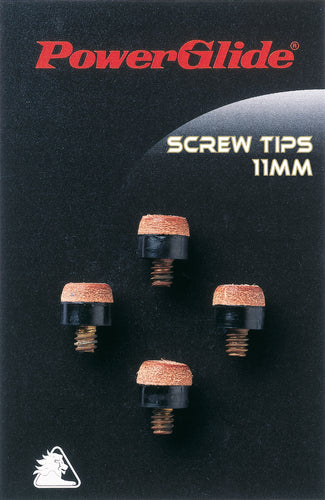 PowerGlide Pool Cue Screw Tips 11mm