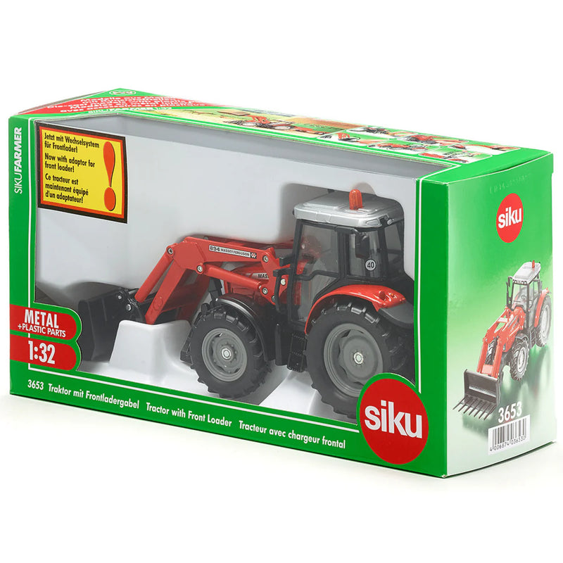 Siku 3653 Massey Ferguson 894 With Front Loader Fork