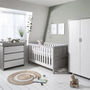 Tutti Bambini Modena 3 Piece Nursery Set (White & Ash)