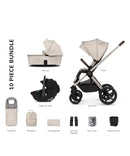 Venicci Upline 2 Stone Beige Pram 10 Piece Bundle
