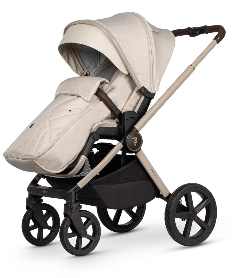 Venicci Upline 2 Stone Beige Pram 11 Piece Bundle