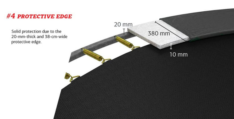 Berg Ultim Favorit InGround - Black - 410cm x 250cm (13.5ft x 8.2ft)