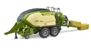 Bruder 02033 - Krone BiG Pack 1290HDP VC with 2 square bales of hay