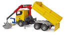Bruder 03551 - Scania Super 560R construction site truck with crane and 2 pallets