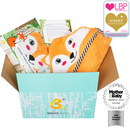 BeingBaby Luxury Bamboo Cotton Hooded Towel & Face Cloth - Fox