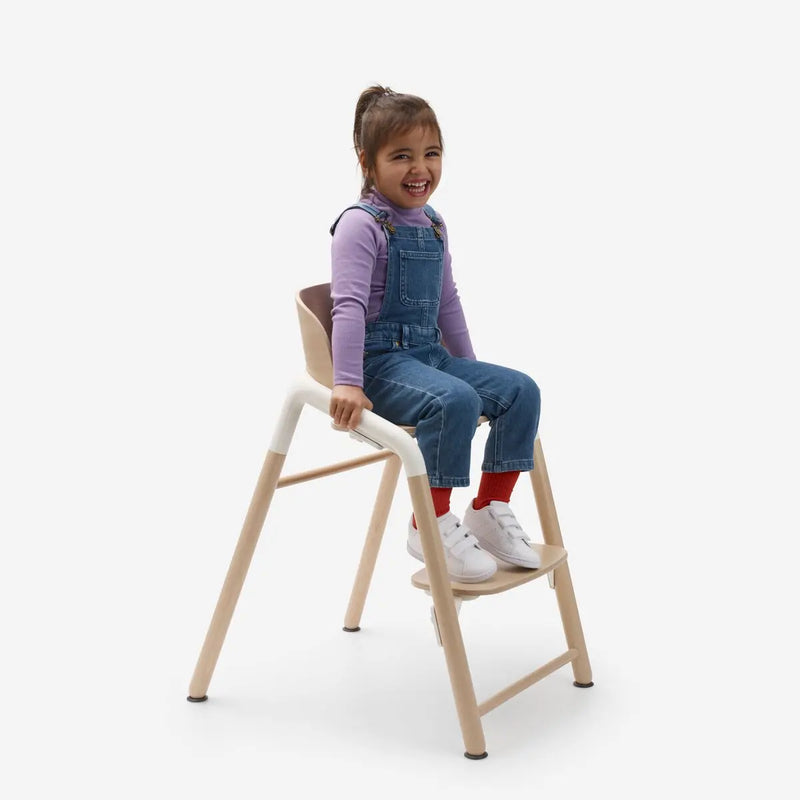 Bugaboo Giraffe Complete Highchair Bundle - Neutral Wood/White