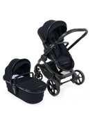 iCandy Peach 7 Black Pushchair and Carrycot - Complete Bundle (Jet Black)