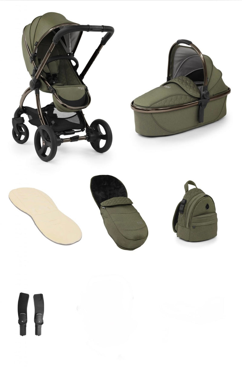 Egg2 Luxury Package & Maxi Cosi Cabriofix iSize - Hunter Green