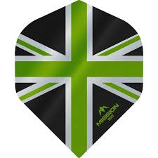 Mission Black & Green Union Jack Darts Flights