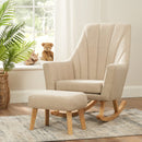 Tutti Bambini Jonah Rocking Chair & Foot Stool (Stone)
