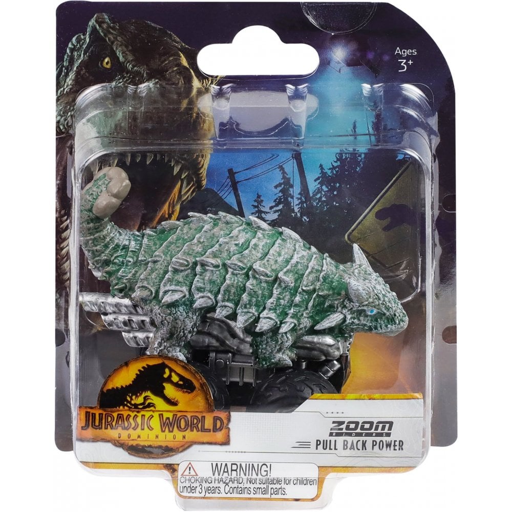 Jurassic World Dominion: Zoom Riders Ankylosaurus Dino Car