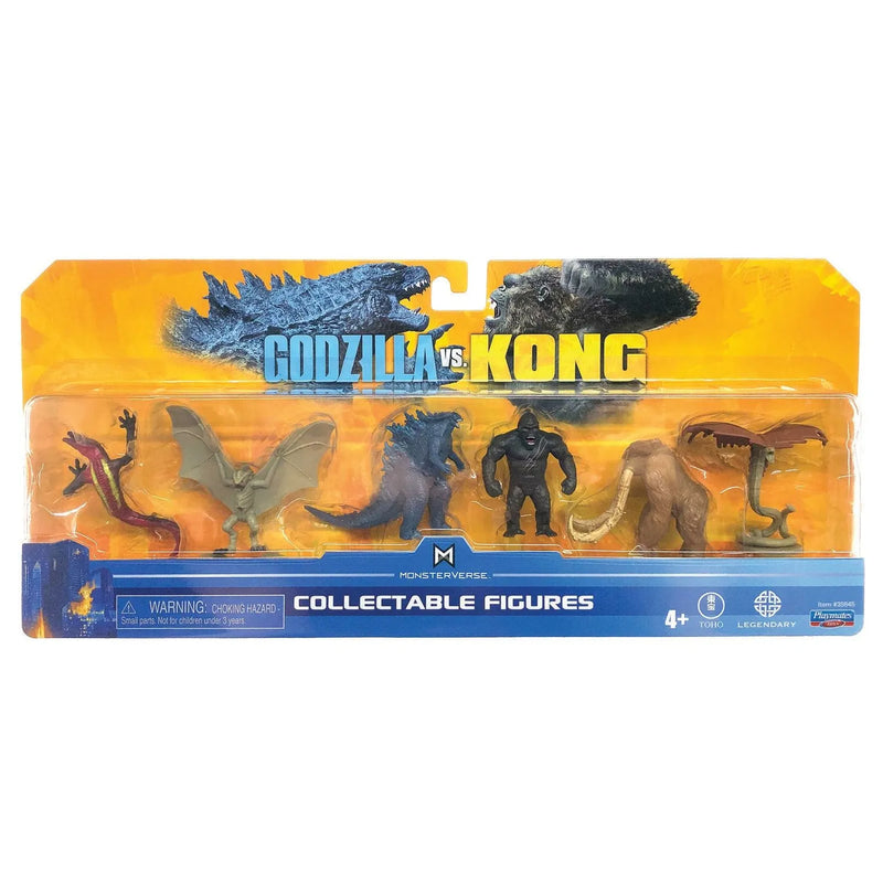 Godzilla vs Kong Monsterverse Collectable Mini Figures 6 Pack