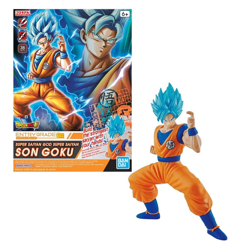 Gunpla Entry Grade Super Saiyan God Super Saiyan Son Goku Model Set
