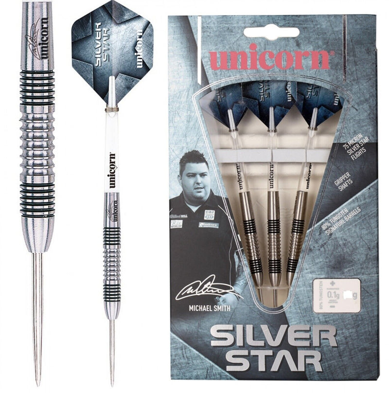 Unicorn Michael Smith Silver Star Darts 26g