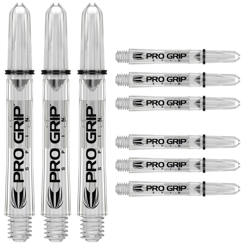 Target Pro Grip 3 Darts Shafts 9 Pack (Clear)