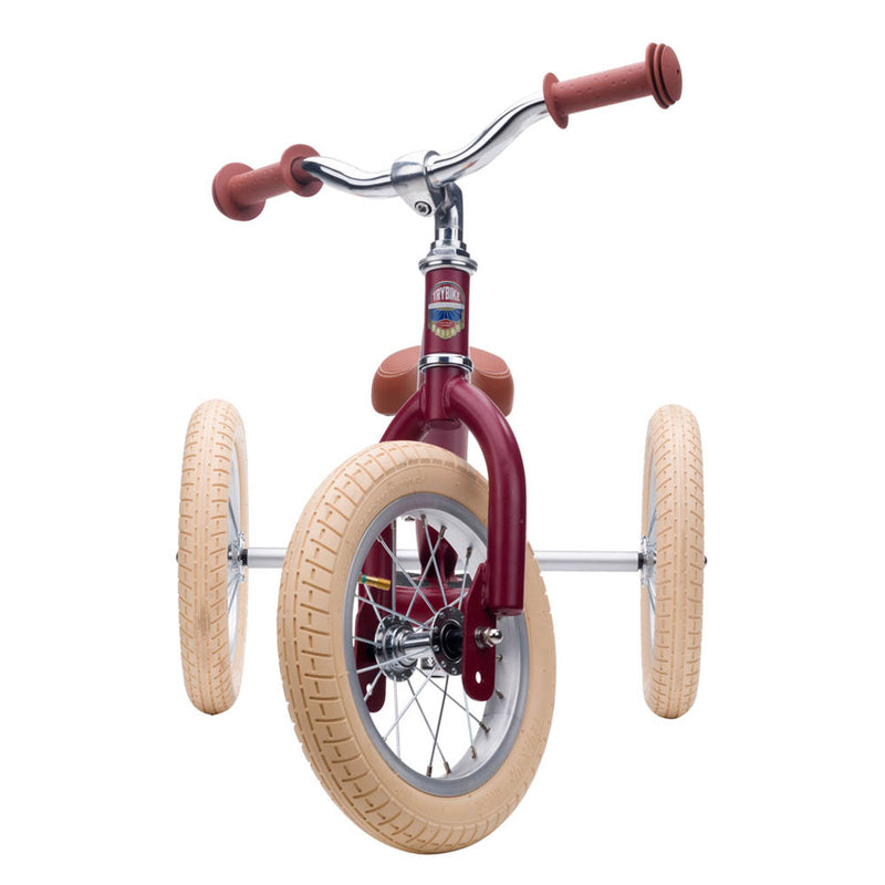 Tribike Steel 2 in 1 Vintage Edition Red 3 Wheeler
