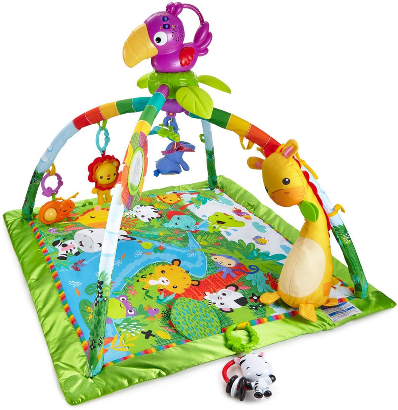 Fisher Price Rainforest Music and Lights Deluxe Gym Play Mat - David Rogers Toymaster