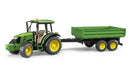 Bruder 2108 John Deere 5515M and Trailer - David Rogers Toymaster
