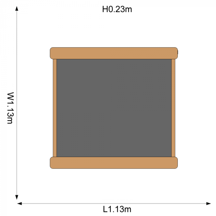Plum Square Wooden Sand Pitt
