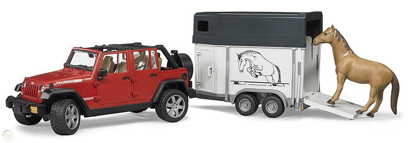Bruder 2926 Jeep with Horse Trailer - David Rogers Toymaster