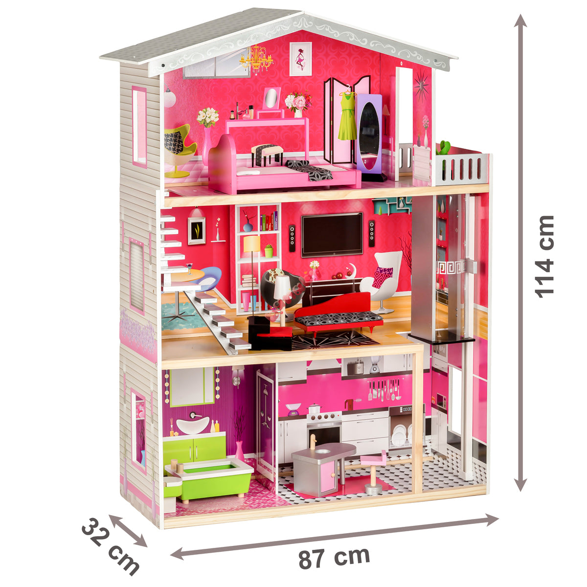 Isabella's Wooden Doll House