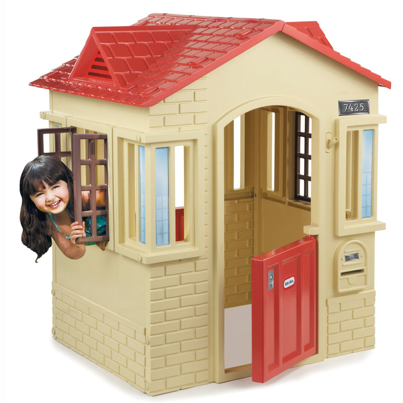 Little Tikes Cape Cottage - Kids Play House (Cream + Red Finish) - David Rogers Toymaster