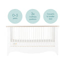 Cuddle Co Clara 3 Piece Furniture Set (White & Ash)