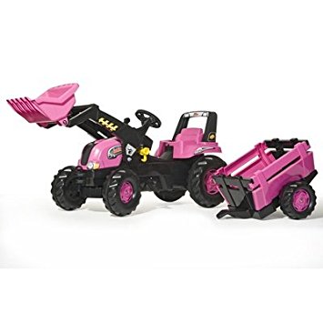 Rolly Large Pink Tractor, Trailer And Scoop COLLECT INSTORE ONLY - David Rogers Toymaster