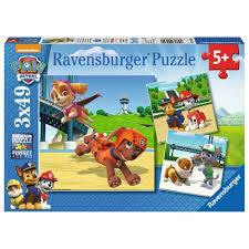 Paw Patrol 3x 49pc Puzzles - David Rogers Toymaster