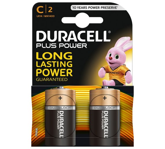 Duracell C Batteries 2 pack - David Rogers Toymaster