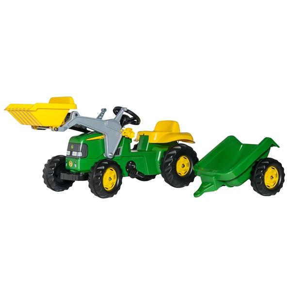 Rolly Medium John Deere Tractor + Scoop + Trailer - David Rogers Toymaster