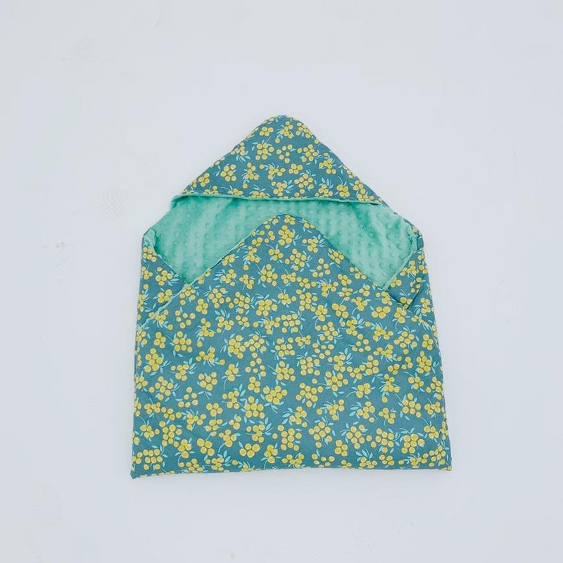 Little Love Blanket 5 Point- Green Flower