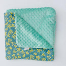 Little Love Blanket 5 Point- Green Flower
