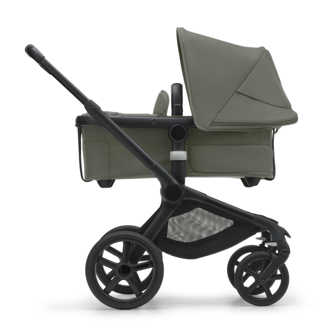 Bugaboo Fox 5 Carrycot And Seat Pushchair - Forrest Green/Black Chassis