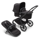 Bugaboo Fox 5 Carrycot And Seat Pushchair - Midknight Black/Black Chassis