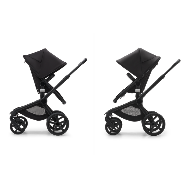 Bugaboo Fox 5 Carrycot And Seat Pushchair -Grey Melange/Graphite Chassis