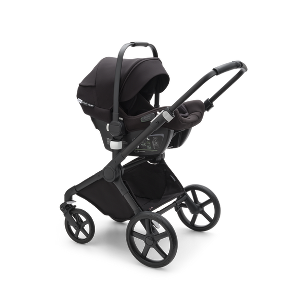 Bugaboo Fox 5 Carrycot And Seat Pushchair Stormy Blue Graphite Chass